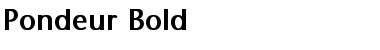 Download Pondeur Bold Font Title Preview