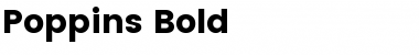 Download Poppins Bold Font Title Preview