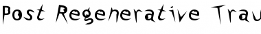 Download Post-Regenerative Trauma Regular Font Title Preview