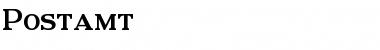 Download Postamt Regular Font Title Preview