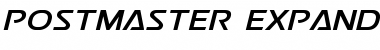 Download Postmaster Expanded Expanded Font Title Preview