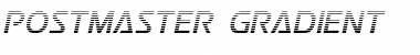 Download Postmaster Gradient Regular Font Title Preview