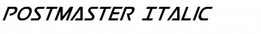 Download Postmaster Italic Italic Font Title Preview