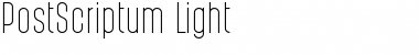 Download PostScriptum Light Font Title Preview
