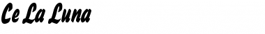 Download Ce La Luna Regular Font Title Preview