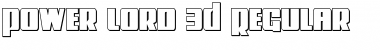 Download Power Lord 3D Regular Font Title Preview