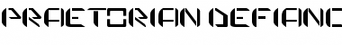 Download praetorian defiance Regular Font Title Preview