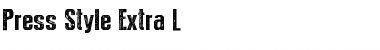 Download Press Style Extra L Regular Font Title Preview