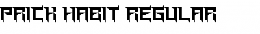 Download Prick Habit Regular Font Title Preview