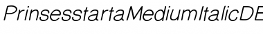 Download PrinsesstartaDEMO MediumItalic Font Title Preview