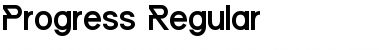 Download Progress Regular Font Title Preview