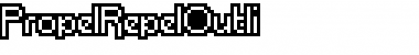 Download PropelRepelOutli Medium Font Title Preview