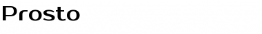 Download Prosto Regular Font Title Preview