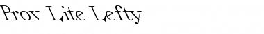 Download Prov Lite Lefty Regular Font Title Preview