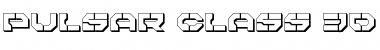 Download Pulsar Class 3D Regular Font Title Preview
