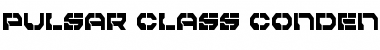 Download Pulsar Class Condensed Condensed Font Title Preview