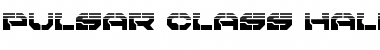 Download Pulsar Class Halftone Regular Font Title Preview