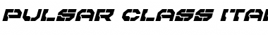 Download Pulsar Class Italic Italic Font Title Preview
