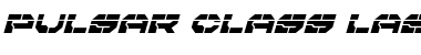 Download Pulsar Class Laser Italic Italic Font Title Preview