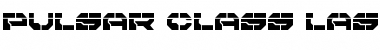 Download Pulsar Class Laser Regular Font Title Preview