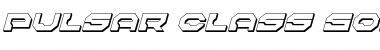Download Pulsar Class Solid 3D Italic Italic Font Title Preview
