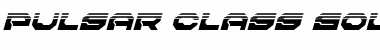 Download Pulsar Class Solid Halftone Italic Italic Font Title Preview