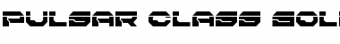 Download Pulsar Class Solid Laser Regular Font Title Preview
