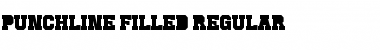 Download Punchline Filled Regular Font Title Preview
