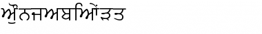 Download PunjabiText Regular Font Title Preview
