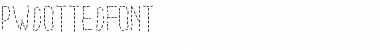 Download PWDottedFont Medium Font Title Preview