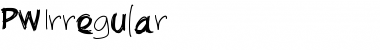 Download PWIrregular Medium Font Title Preview