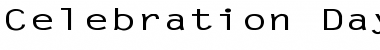 Download Celebration Day 10 Regular Font Title Preview