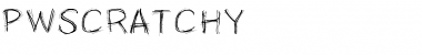 Download PWScratchy Medium Font Title Preview
