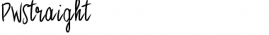Download PWStraight Medium Font Title Preview
