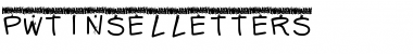 Download PWTinselLetters Medium Font Title Preview