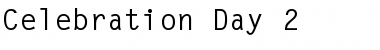 Download Celebration Day 2 Bold Font Title Preview