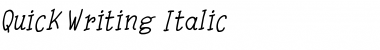 Download Quick Writing Italic Font Title Preview