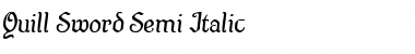 Download Quill Sword Semi-Italic Font