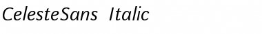 Download CelesteSans Italic Font