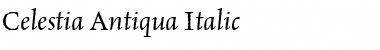 Download Celestia Antiqua Italic Font Title Preview