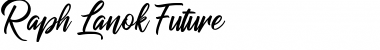 Download Raph Lanok Future Regular Font