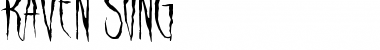 Download Raven Song Regular Font Title Preview