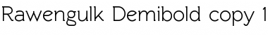 Download Rawengulk Demibold Font Title Preview