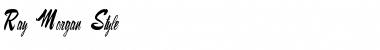 Download Ray Morgan Style Regular Font Title Preview