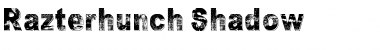 Download Razterhunch Shadow Regular Font Title Preview