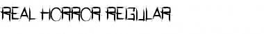 Download Real Horror Regular Font Title Preview