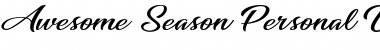 Download Awesome Season Personal Use Regular Font Title Preview