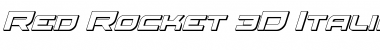Download Red Rocket 3D Italic Italic Font Title Preview