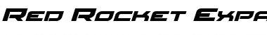 Download Red Rocket Expanded Italic Expanded Italic Font Title Preview