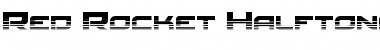 Download Red Rocket Halftone Regular Font Title Preview